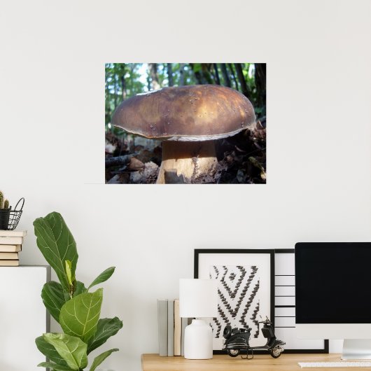 Penny Bun Mushroom Poster (Heimbüro)
