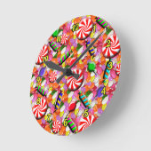 Penny Candy Wall Clock Runde Wanduhr (Winkel)