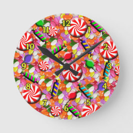Penny Candy Wall Clock Runde Wanduhr