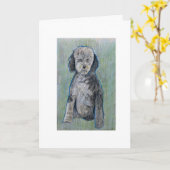 Penny Dog Happy New Year Grußkarte Karte (Gelbe Blume)