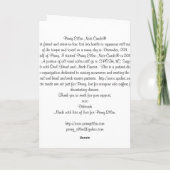 Penny-Ellen-Mitteilungskarten Karte (Rückseite)