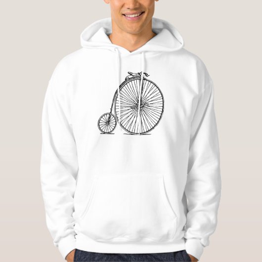 Penny Farthing - Black Hoodie (Vorderseite)