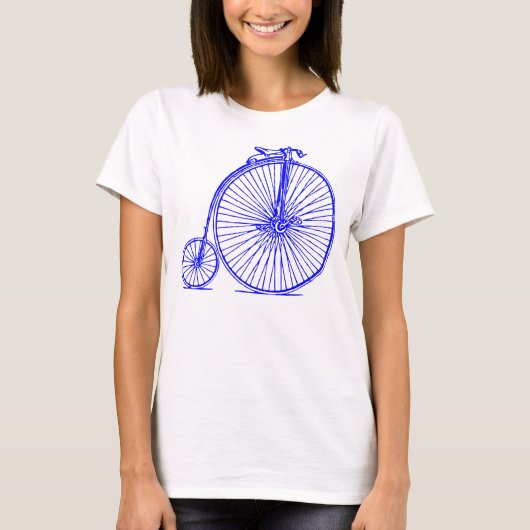 Penny Farthing - Blau T-Shirt (Vorderseite)