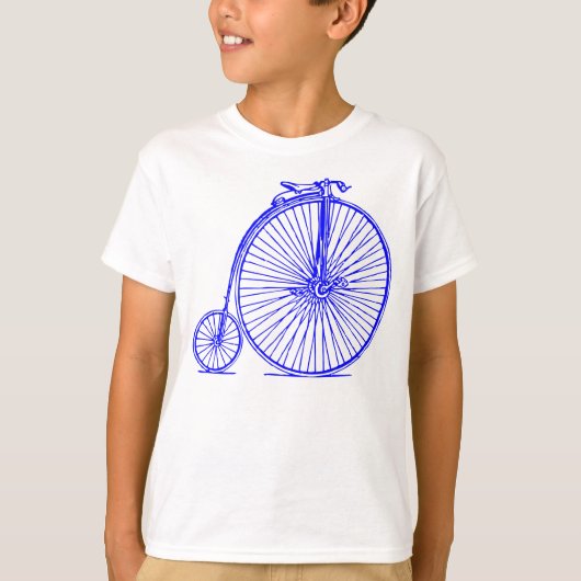 Penny Farthing - Blau T-Shirt (Vorderseite)