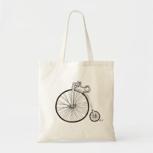Penny-Farthing-Fahrrad-Druck-Taschen-Tasche Tragetasche