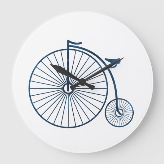penny farthing große wanduhr (Vorderseite)