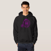Penny Farthing - Magenta Hoodie (Vorne ganz)