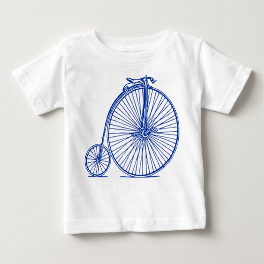 Penny Farthing - Navy Baby T-shirt (Vorderseite)