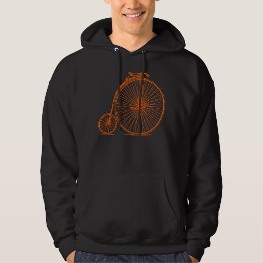 Penny-Farthing - Orange Hoodie (Vorderseite)