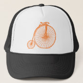 Penny Farthing - Orange Truckerkappe (Vorderseite)