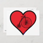 Penny-Farthing Postkarte (Vorne/Hinten)