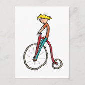 Penny Farthing Postkarte (Vorderseite)