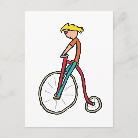 Penny Farthing Postkarte (Vorderseite)