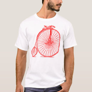 Penny Farthing - Rot T-Shirt