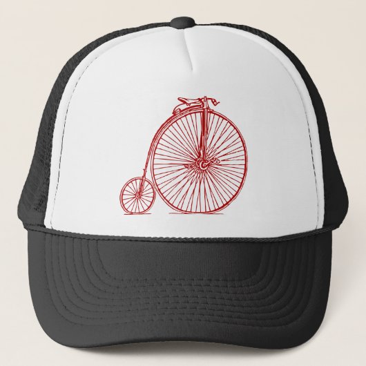 Penny Farthing - Ruby Red Truckerkappe (Vorderseite)