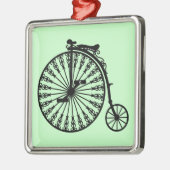 Penny-farthing Silbernes Ornament (Links)
