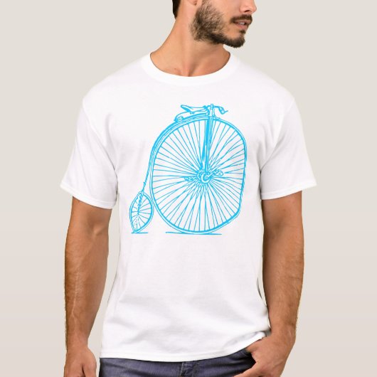 Penny Farthing - Sky Blue T-Shirt (Vorderseite)