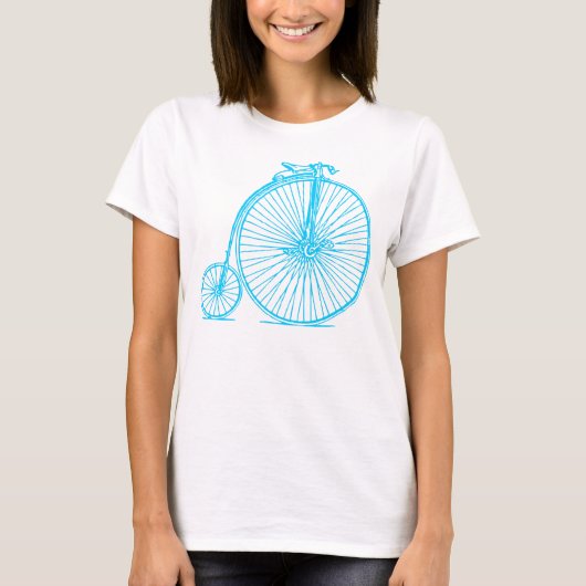 Penny Farthing - Sky Blue T-Shirt (Vorderseite)