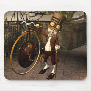 Penny-Farthing Steampunk Mousepad