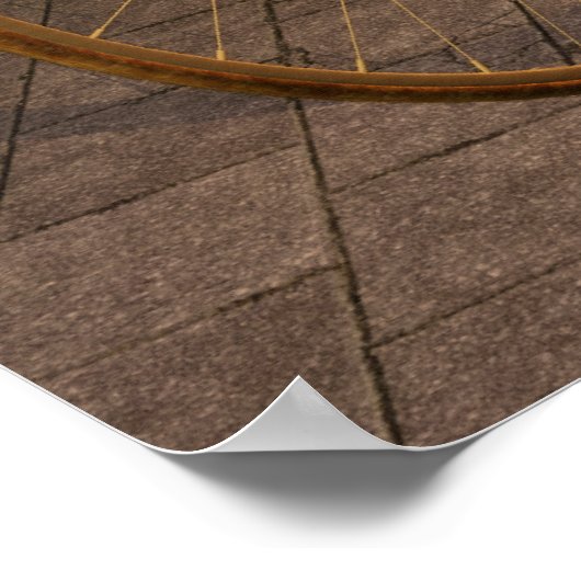 Penny Farthing Steampunk Print Poster (Ecke)