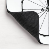 Penny Farthing Vintag Bicycle Illustration Mousepad (Ecke)