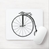 Penny Farthing Vintag Bicycle Illustration Mousepad (Mit Mouse)