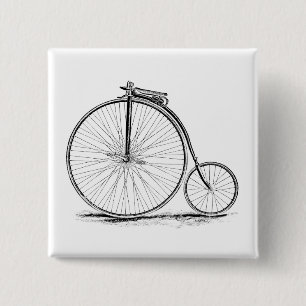 Penny-Farthing Vintages Hoch-Rad Fahrrad Button