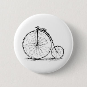 Penny-Farthing Vintages Hoch-Rad Fahrrad Button