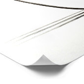 Penny-Farthing-Waiter Poster (Ecke)