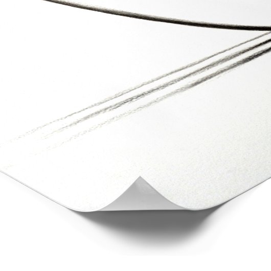 Penny-Farthing-Waiter Poster (Ecke)