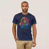 Penny-Farthings CMYK T-Shirt (Vorne ganz)