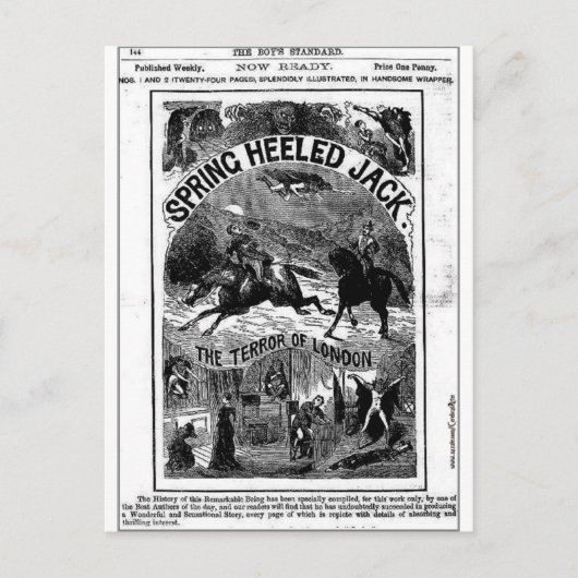 Penny furchtbar - Jack mit Federkiel Postkarte (Vorderseite)