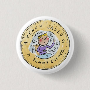 Penny Gerettet Button