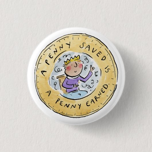 Penny Gerettet Button (Vorderseite)