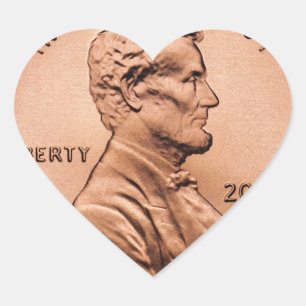 Penny Herz-Aufkleber