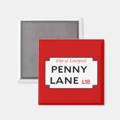 Penny Lane Magnet (Vorderseite/Rückseite)