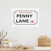 Penny Lane Poster (Küche)