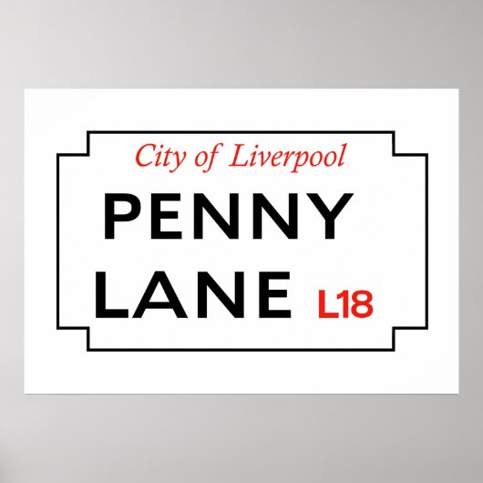 Penny Lane Poster (Vorne)