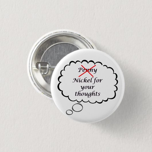 Penny/Nickel Thought Button (Vorne & Hinten)