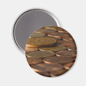 Penny Pennies Coins Money Magnet (Vorderseite/Rückseite)