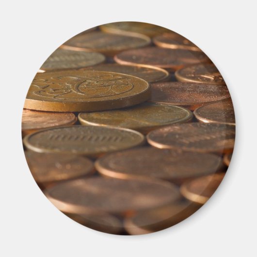 Penny Pennies Coins Money Magnet (Vorne)