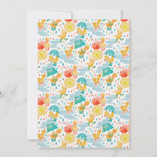 Penny Puddle Duck Einladung (Rückseite)