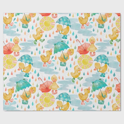 Penny Puddle Duck Geschenkpapier (Flach)