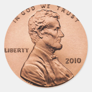 Penny Runder Aufkleber