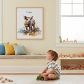 Penny the Playful Piglet, Brauch Poster