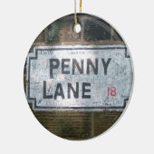 Penny-Weg-Straßenschild Keramikornament (Links)