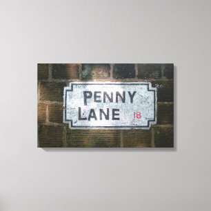 Penny Weg-Straßenschild Leinwanddruck