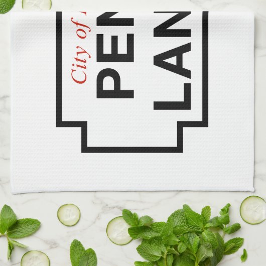 Penny-Weg, Straßenschild, Liverpool, Geschirrtuch (Gefaltet)