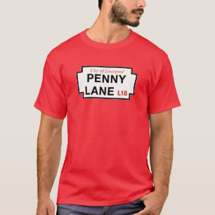 Penny-Weg, Straßenschild, Liverpool, T-Shirt