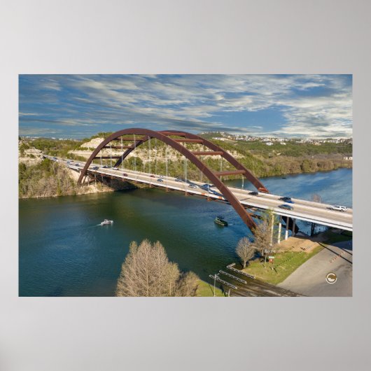 Pennybacker Bridge Austin, Texas, Colorado River Poster (Vorne)